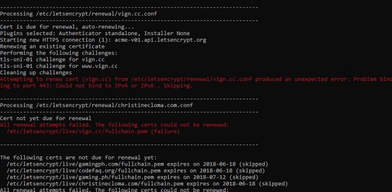 How to Renew Certbot SSL with Port 443 Problem – CodeFAQ
